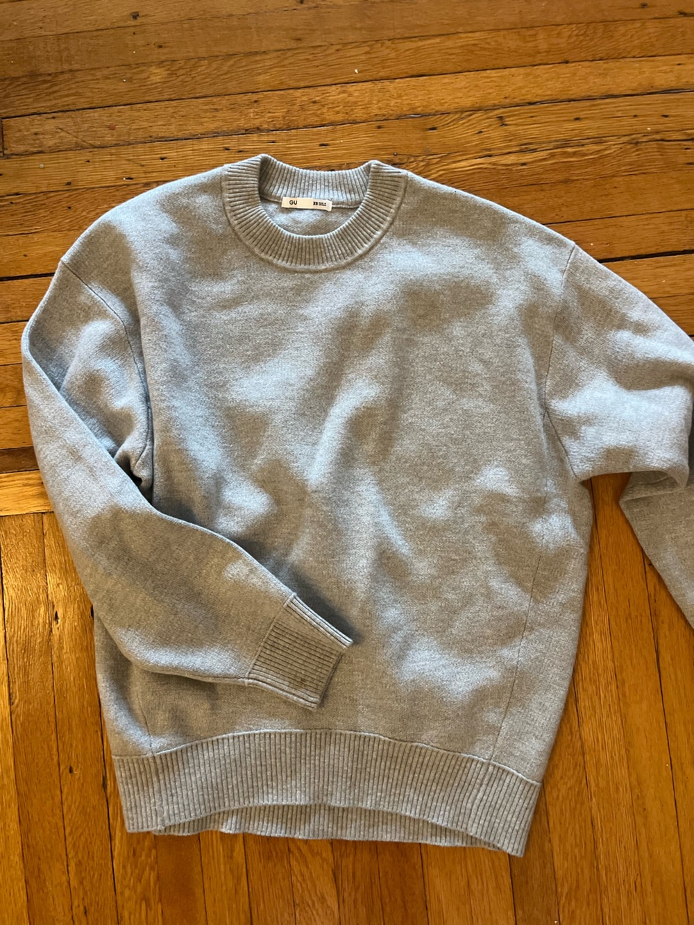 Sweat Look Knit Oversized Pullover, GU